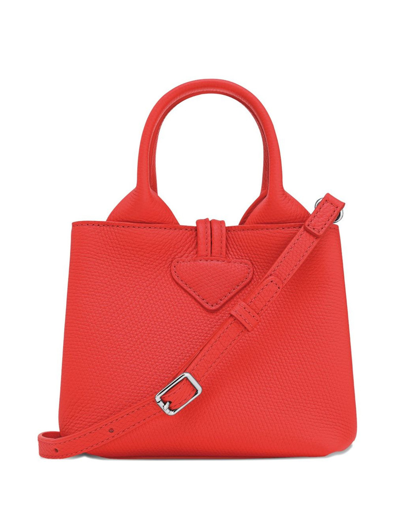 mini Le Roseau grained-leather tote bag 3