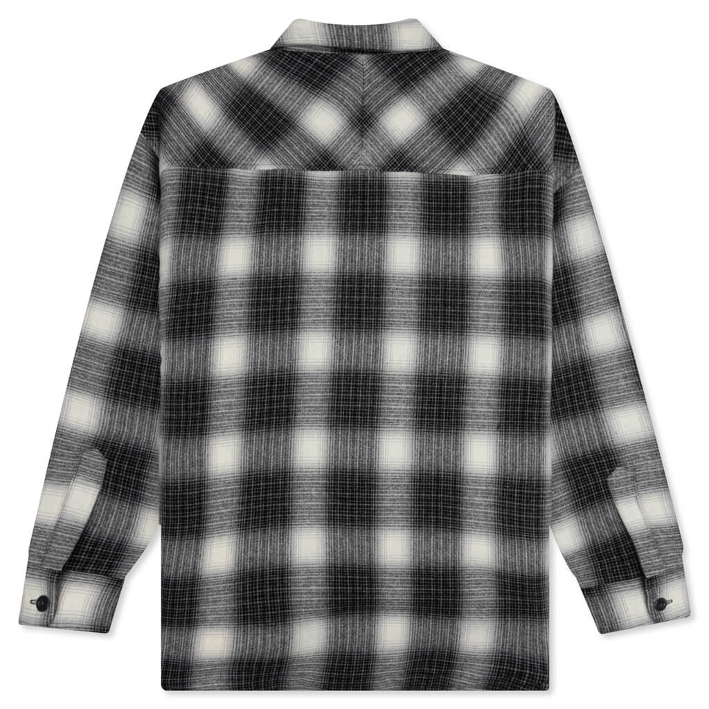 CHECK BOA SH WO L/S SHIRT - BLACK - 2