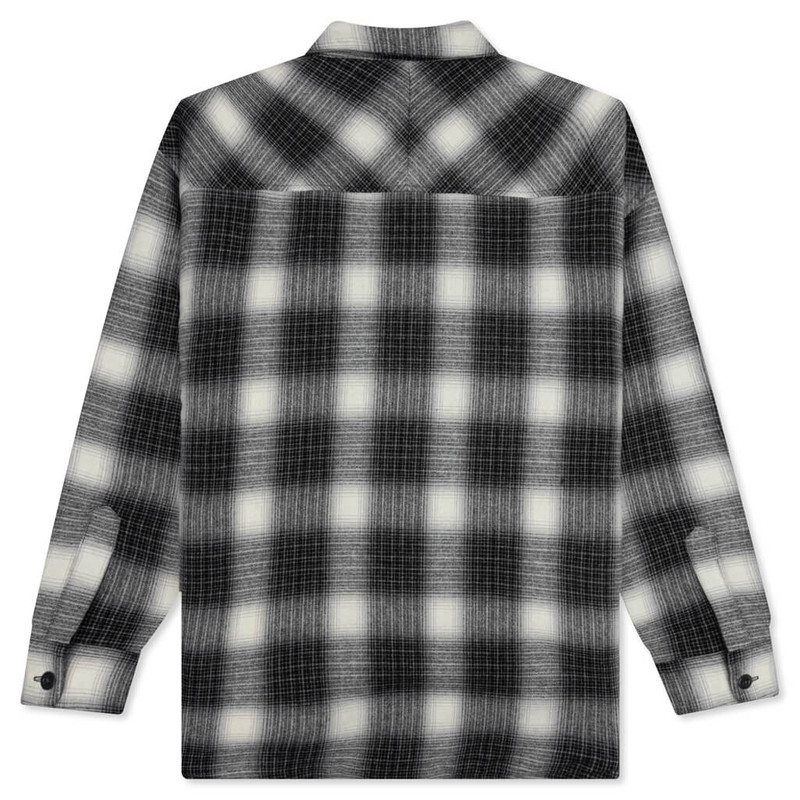NEIGHBORHOOD CHECK BOA SH WO L/S SHIRT - BLACK outlook