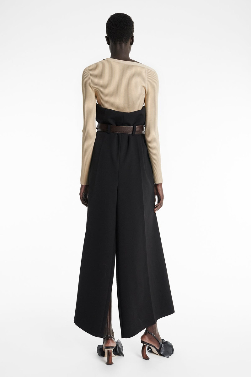 UPCYCLED DENIM SKIRT WITH PANT DETAIL BLUE 3