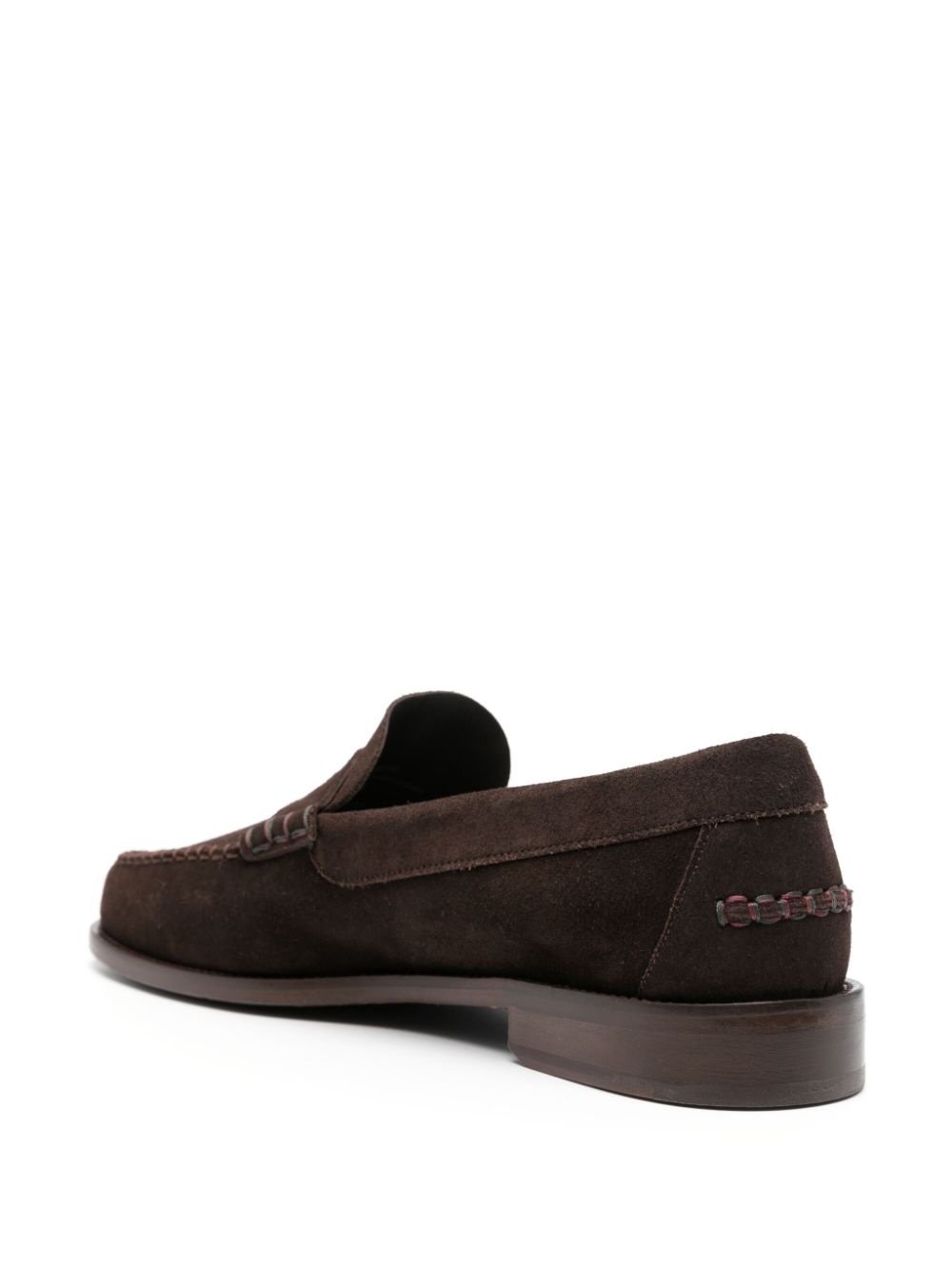 penny-slot suede loafers - 3