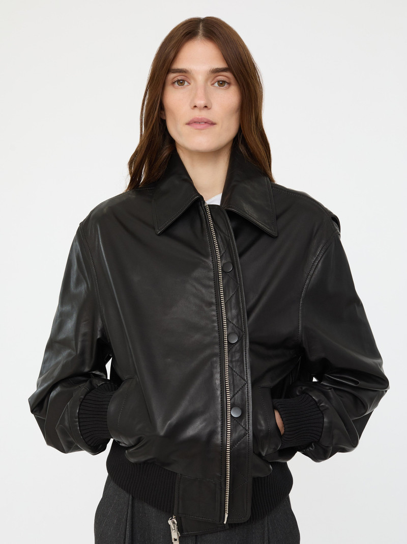 Leather Flight Bomber 5