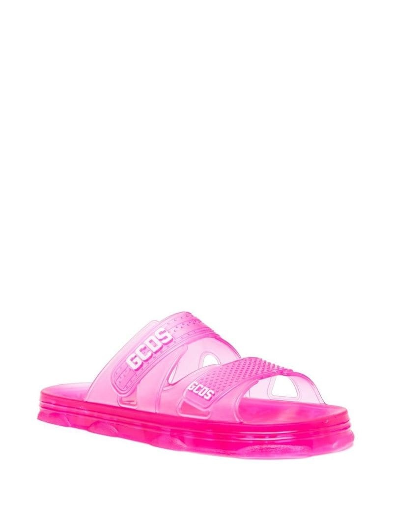 Gcds Faux Fur Slippers in Pink