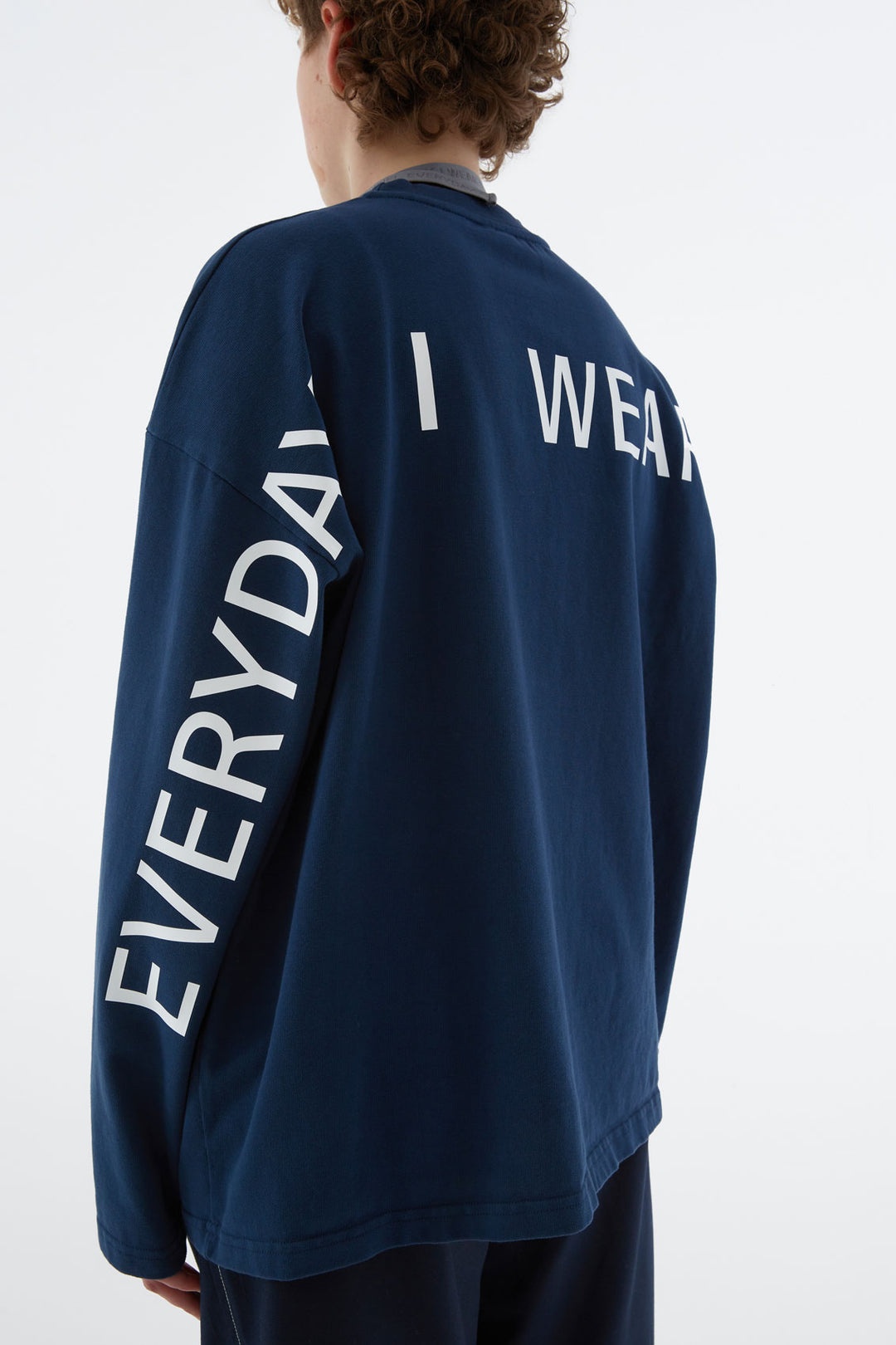 BLUE 'EVERYDAY I WEAR SUNNEI' LONG SLEEVE T-SHIRT - 5