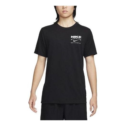 Nike Track Club Dri-FIT Running T-Shirt 'Black' FQ3919-010 - 1