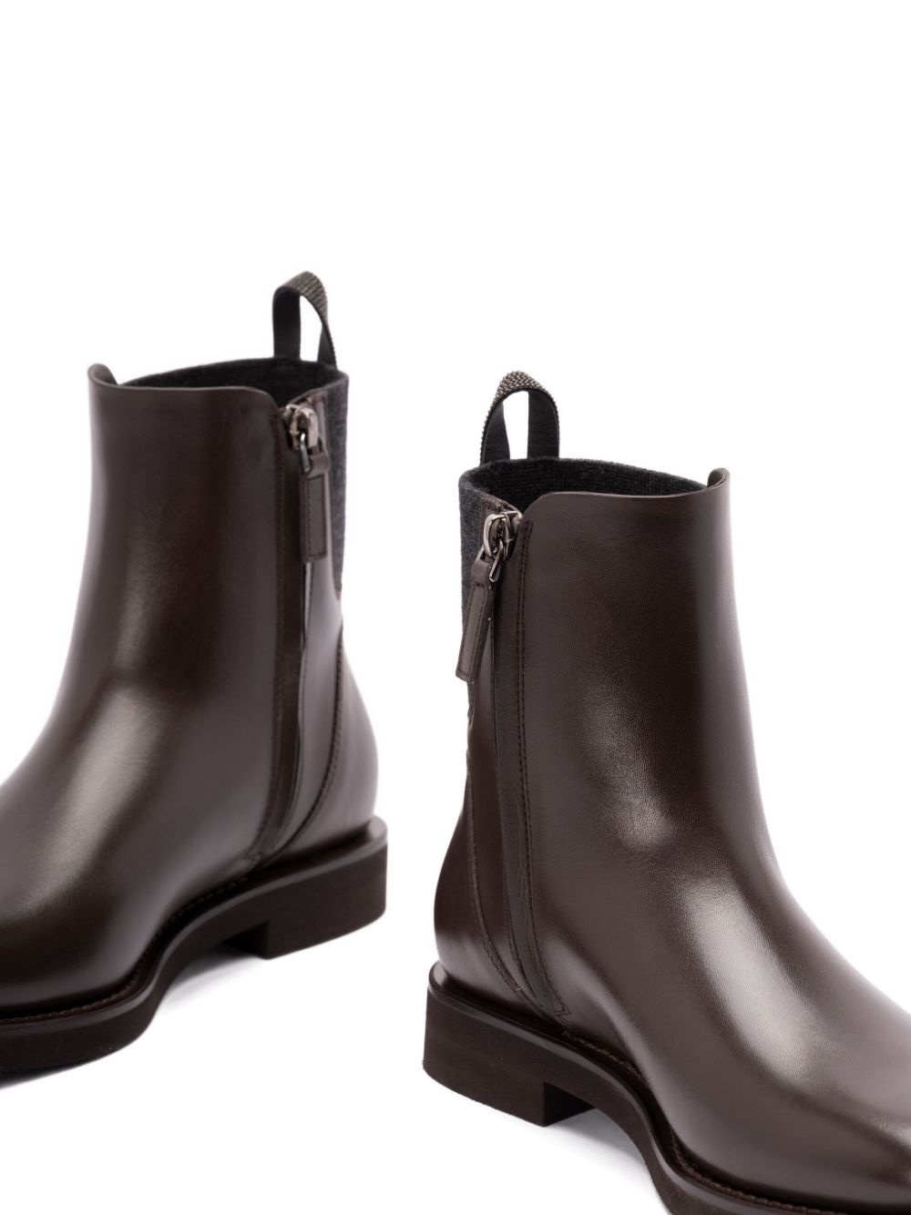 30mm Monili-chain leather ankle boots - 2