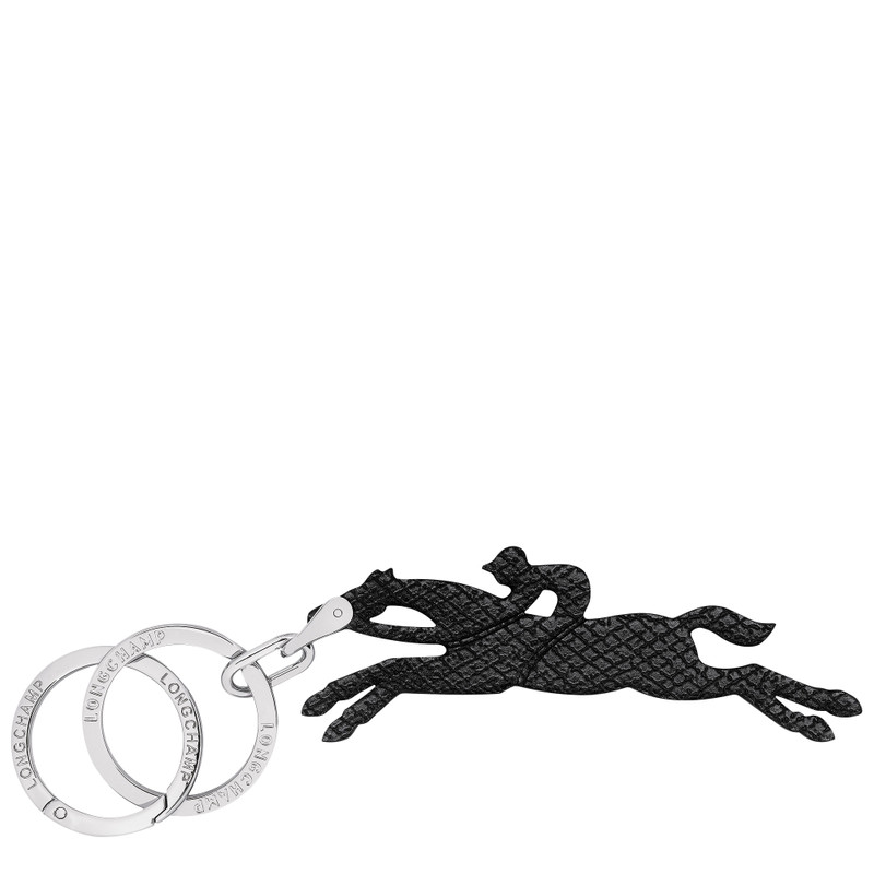 Le Pliage Key rings Black - Leather 1