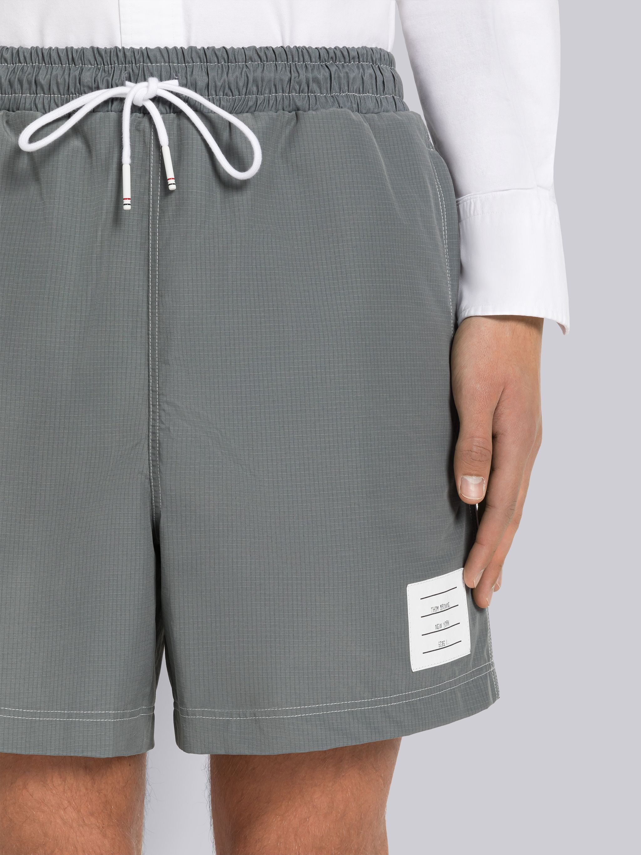 Ripstop Topstitch Track Shorts - 5