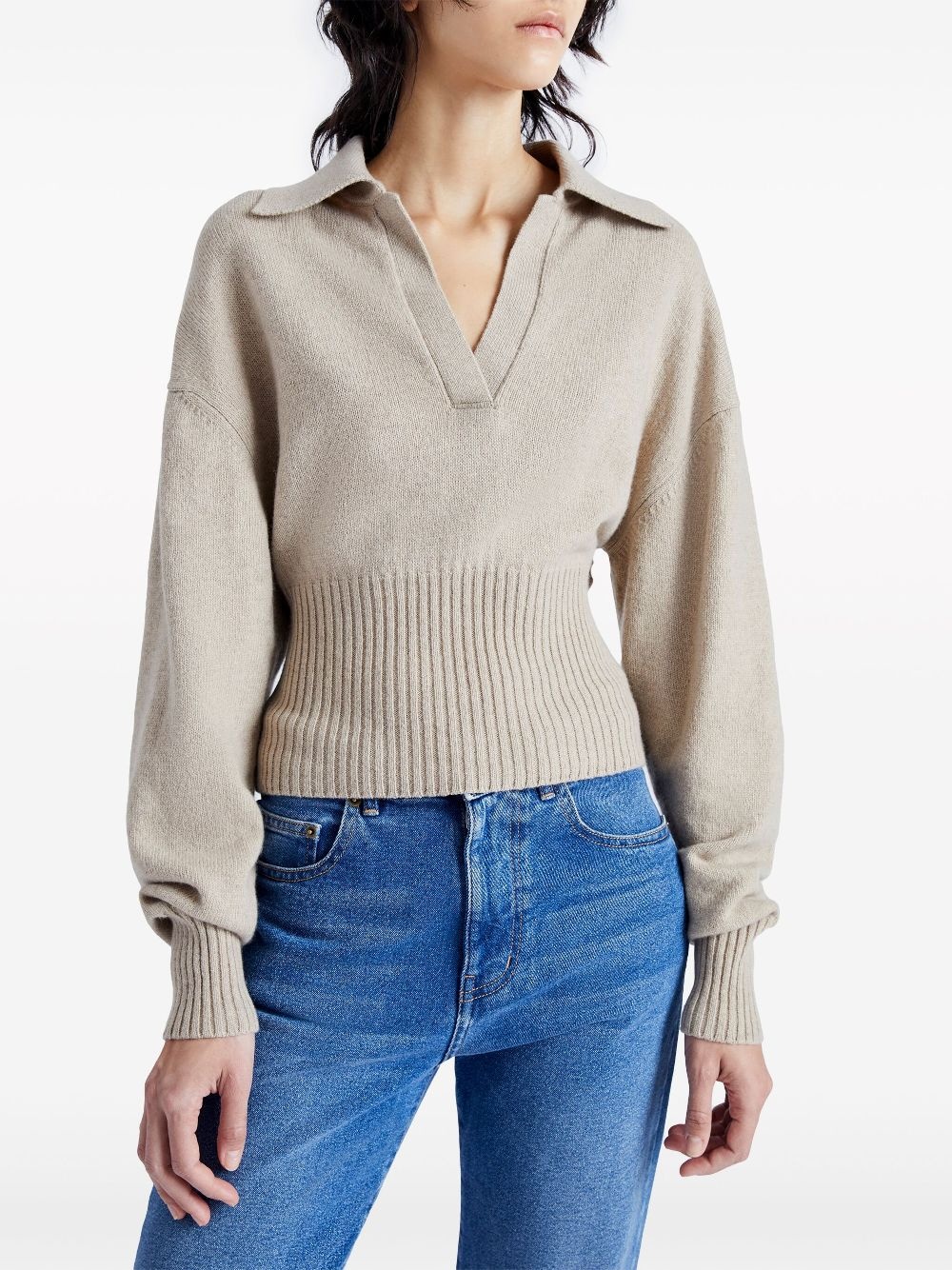 Jeanne cashmere polo jumper - 6