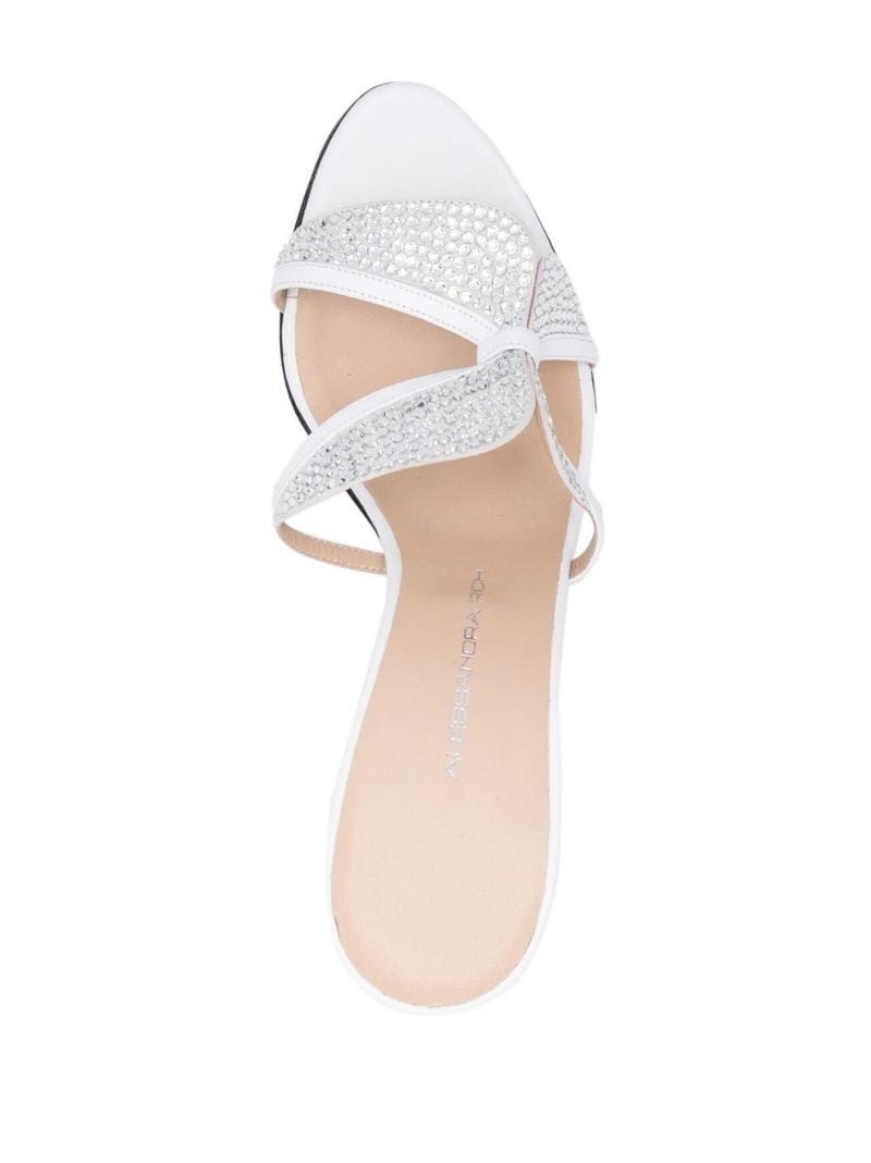 Butterfly crystal-embellished sandals - 4
