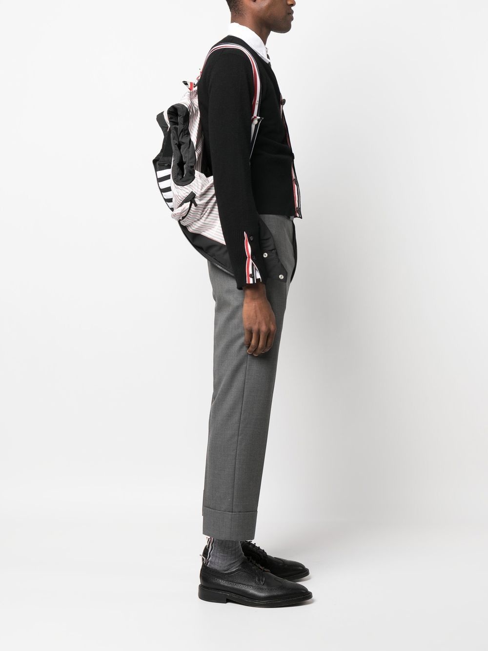 stripe-detail padded gilet - 6