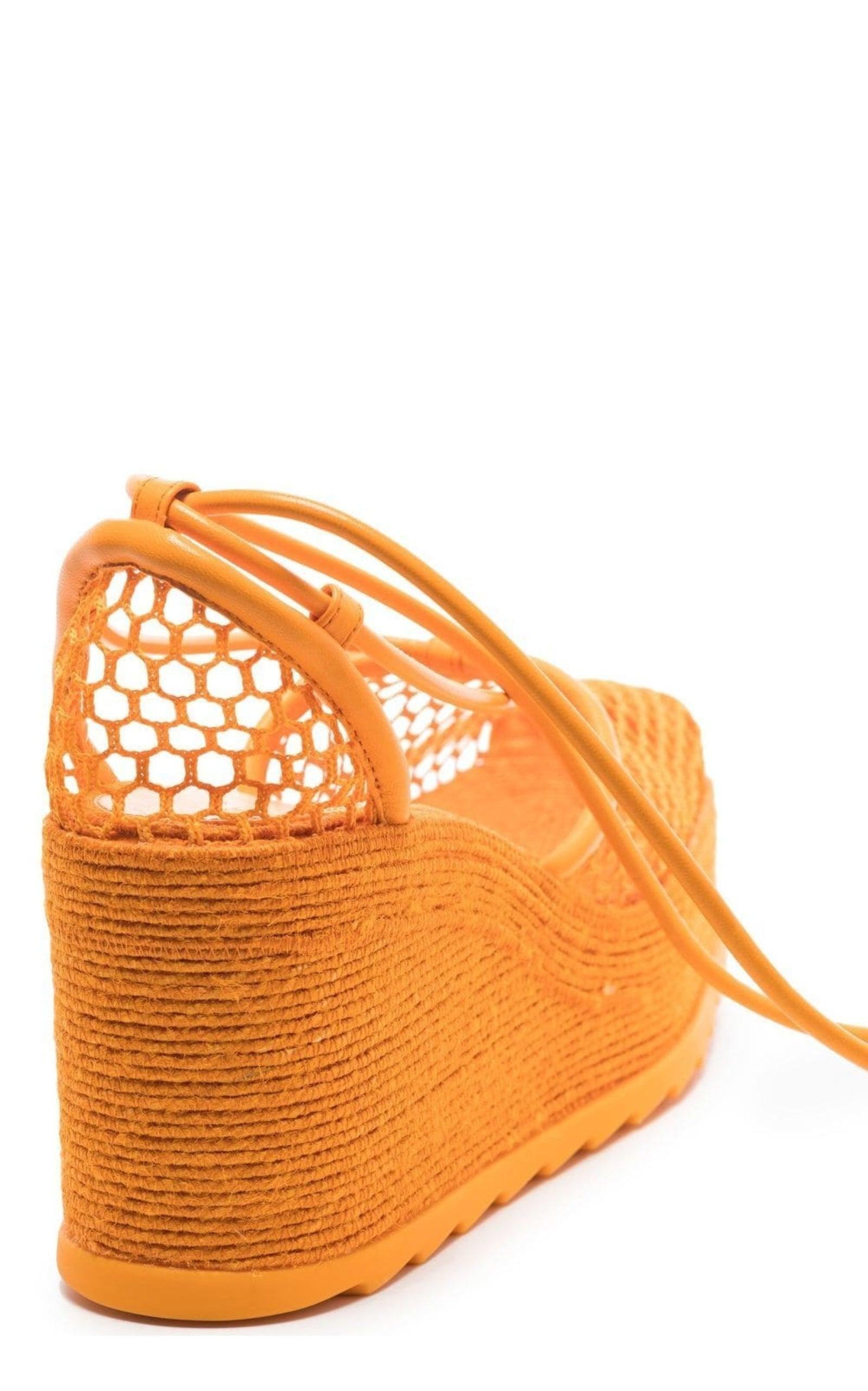 Leather and Mesh Espadrilles - 4