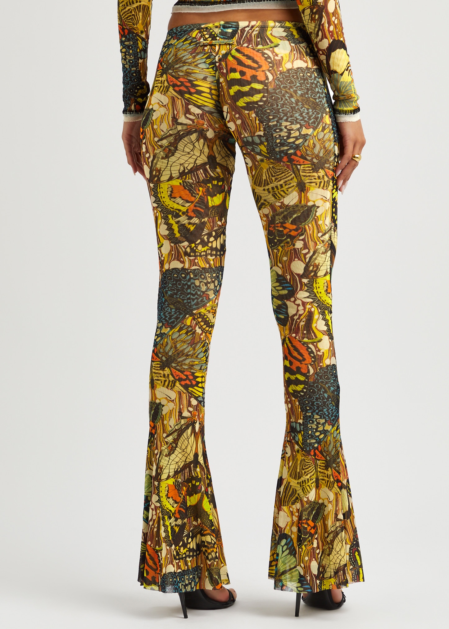Papillon printed tulle trousers - 3