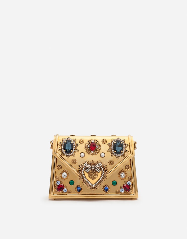 Small metallic Devotion bag with bejeweled detailing - 1