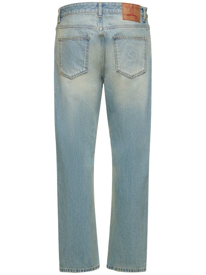 Cotton denim regular jeans - 3