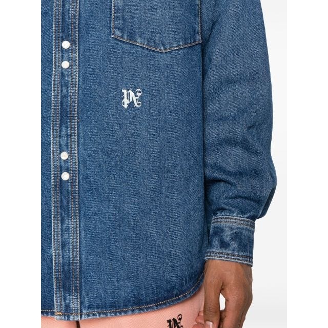 Denim shirt with embroidery - 5