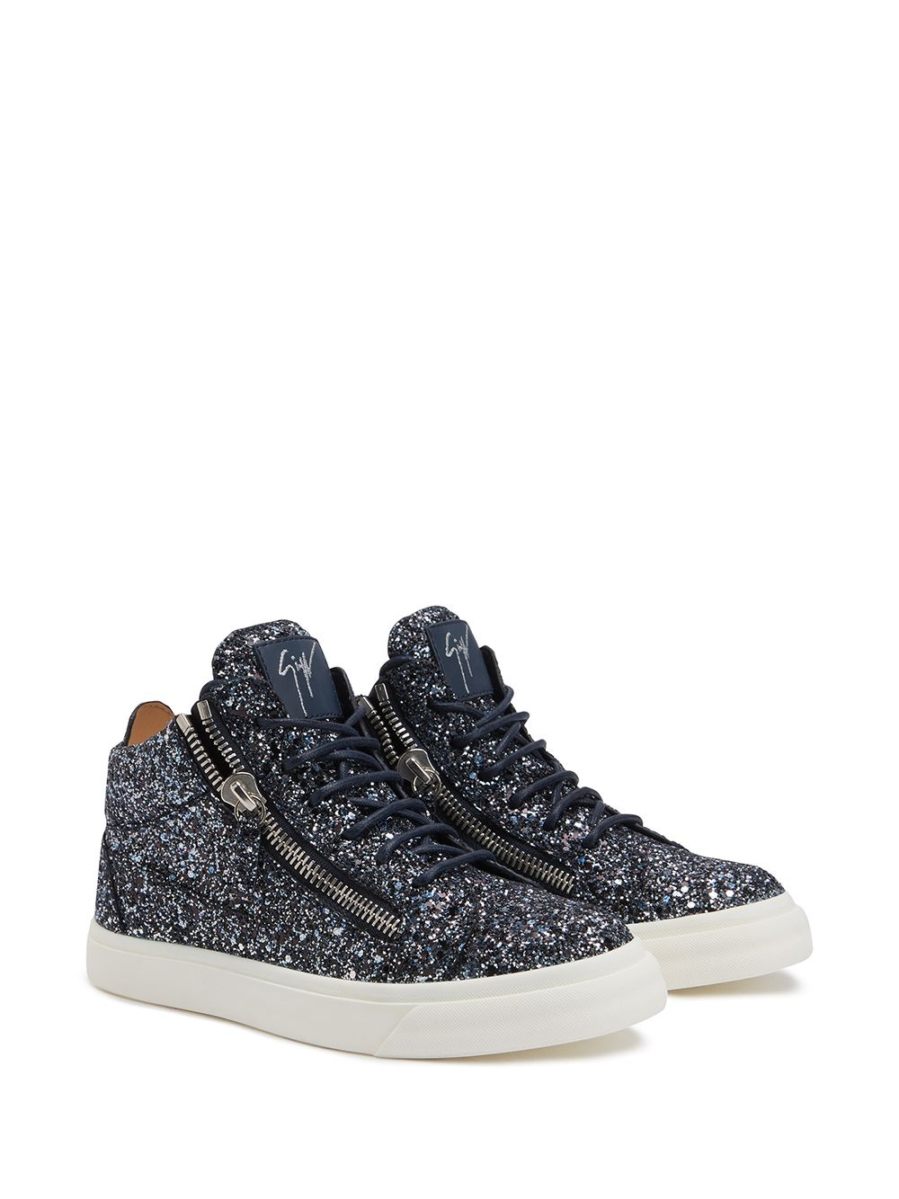 Kriss high-top glitter sneakers - 2