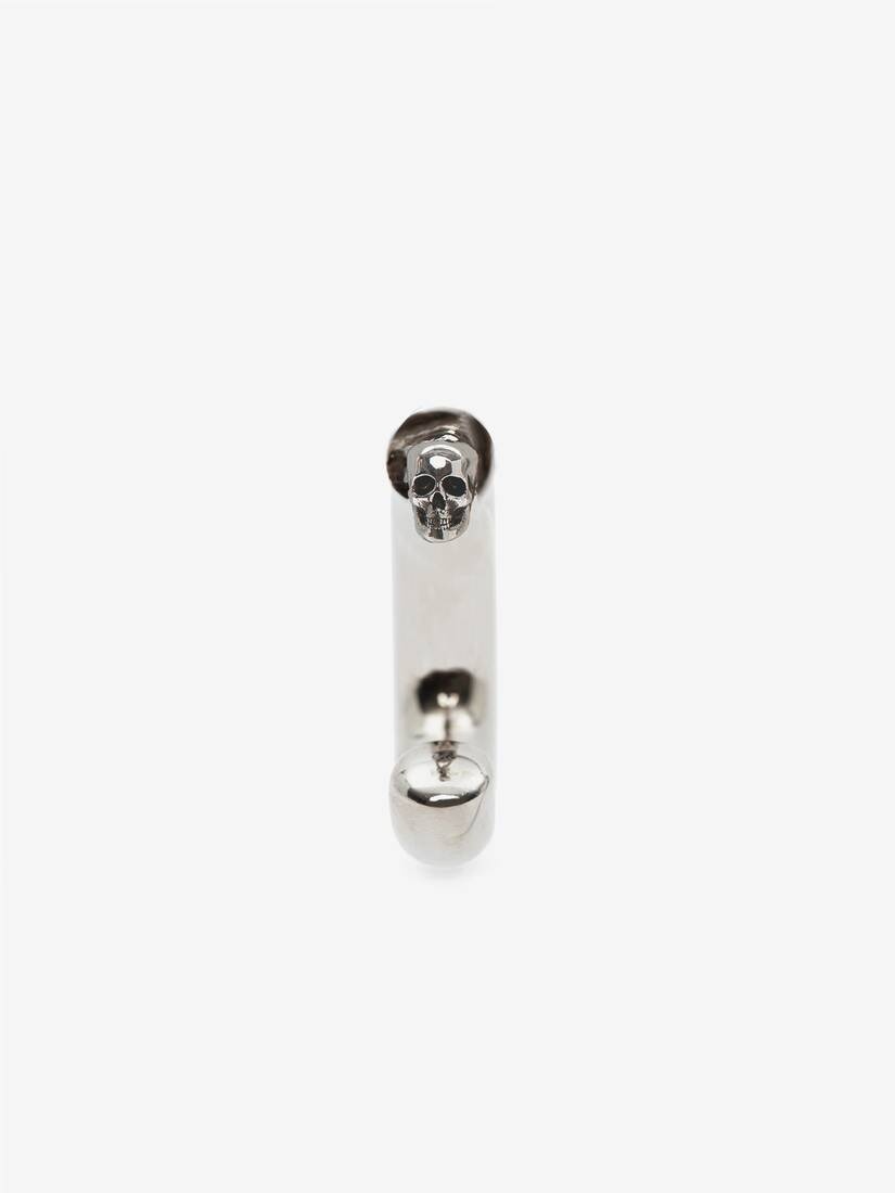 Single Hoop Earring in Antique Silver - 3