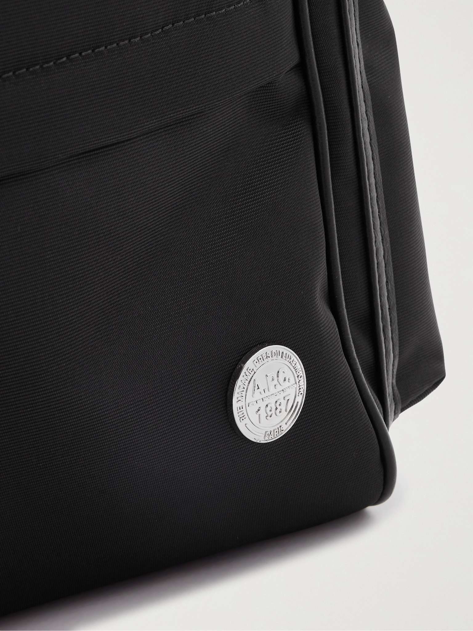 Logo-Detailed Leather-Trimmed Ottoman Backpack - 5