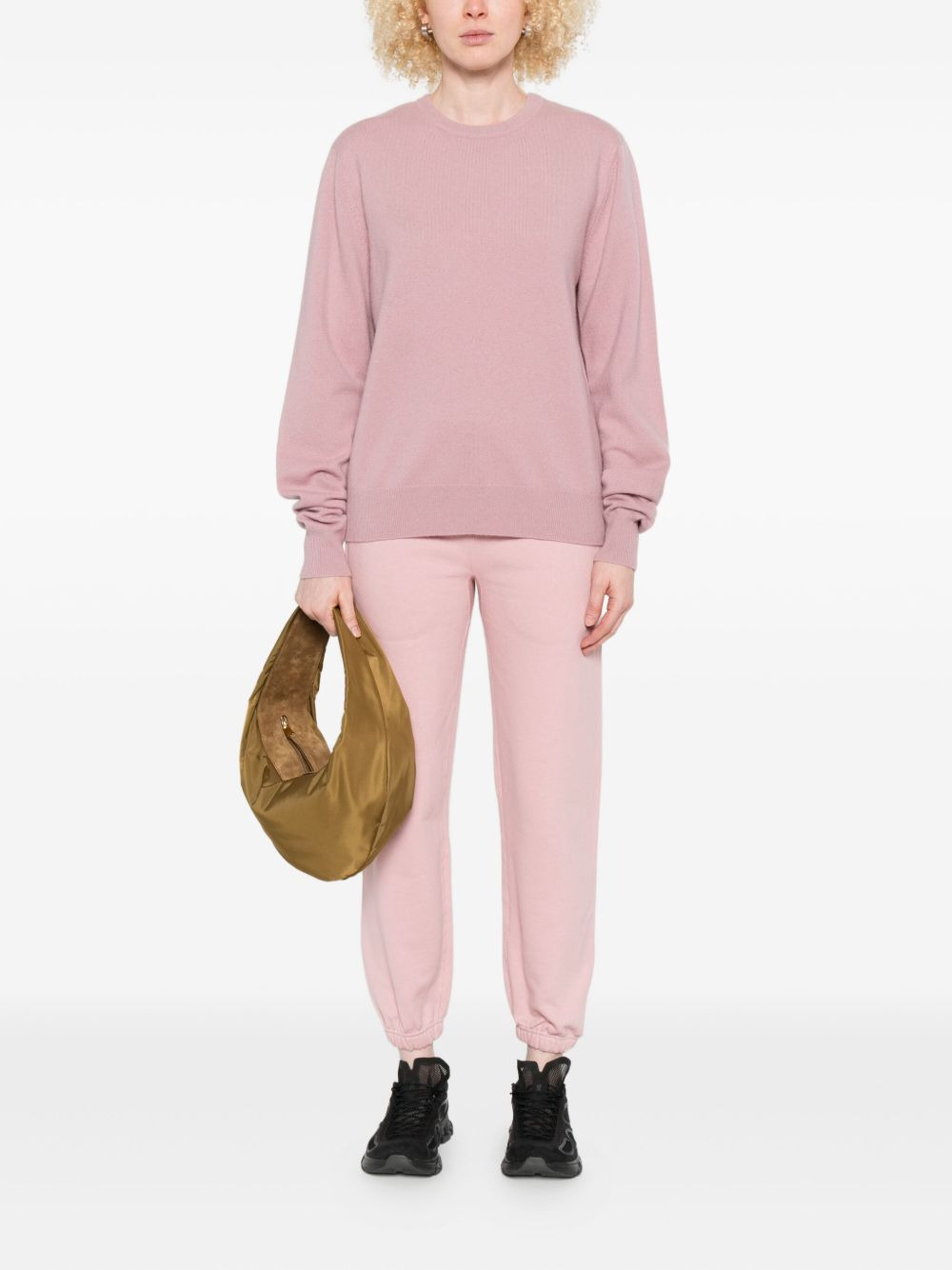 round-neck cashmere-blend sweater - 2