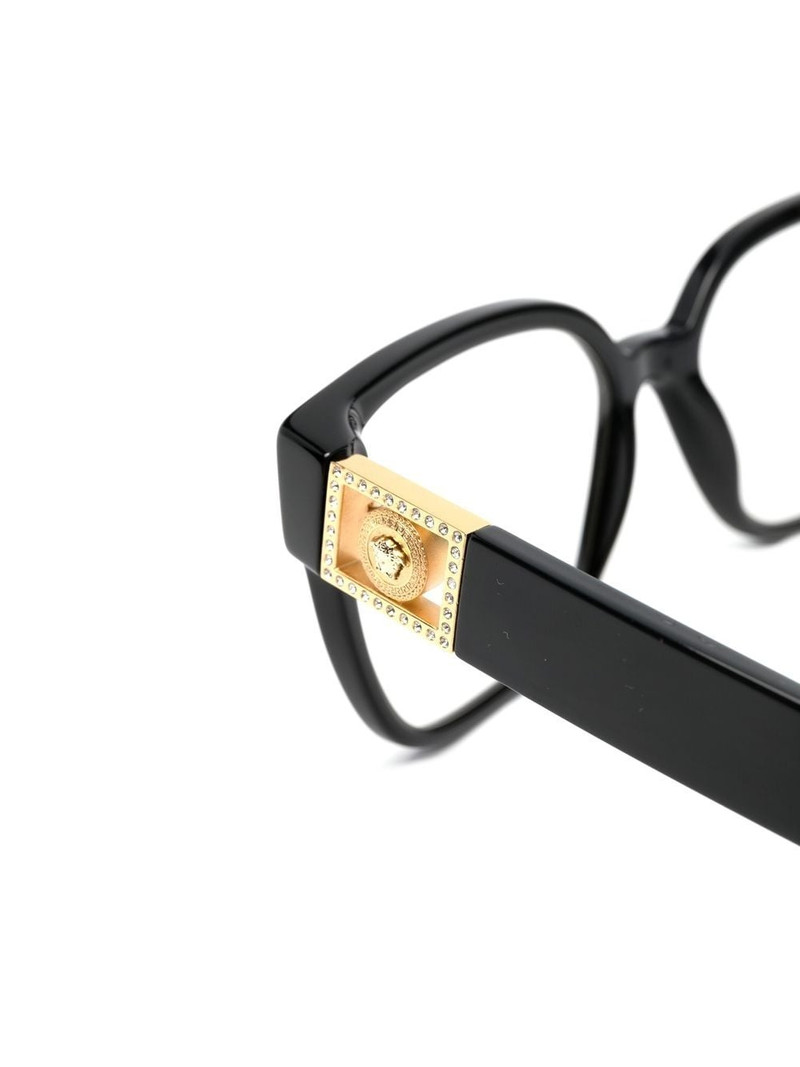 Medusa-charm square-frame glasses 3