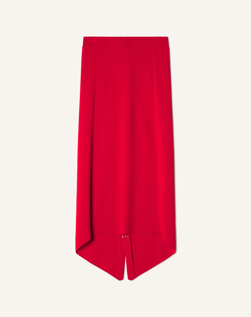 BUTTONED LONG SKIRT IN MERINO WOOL 1