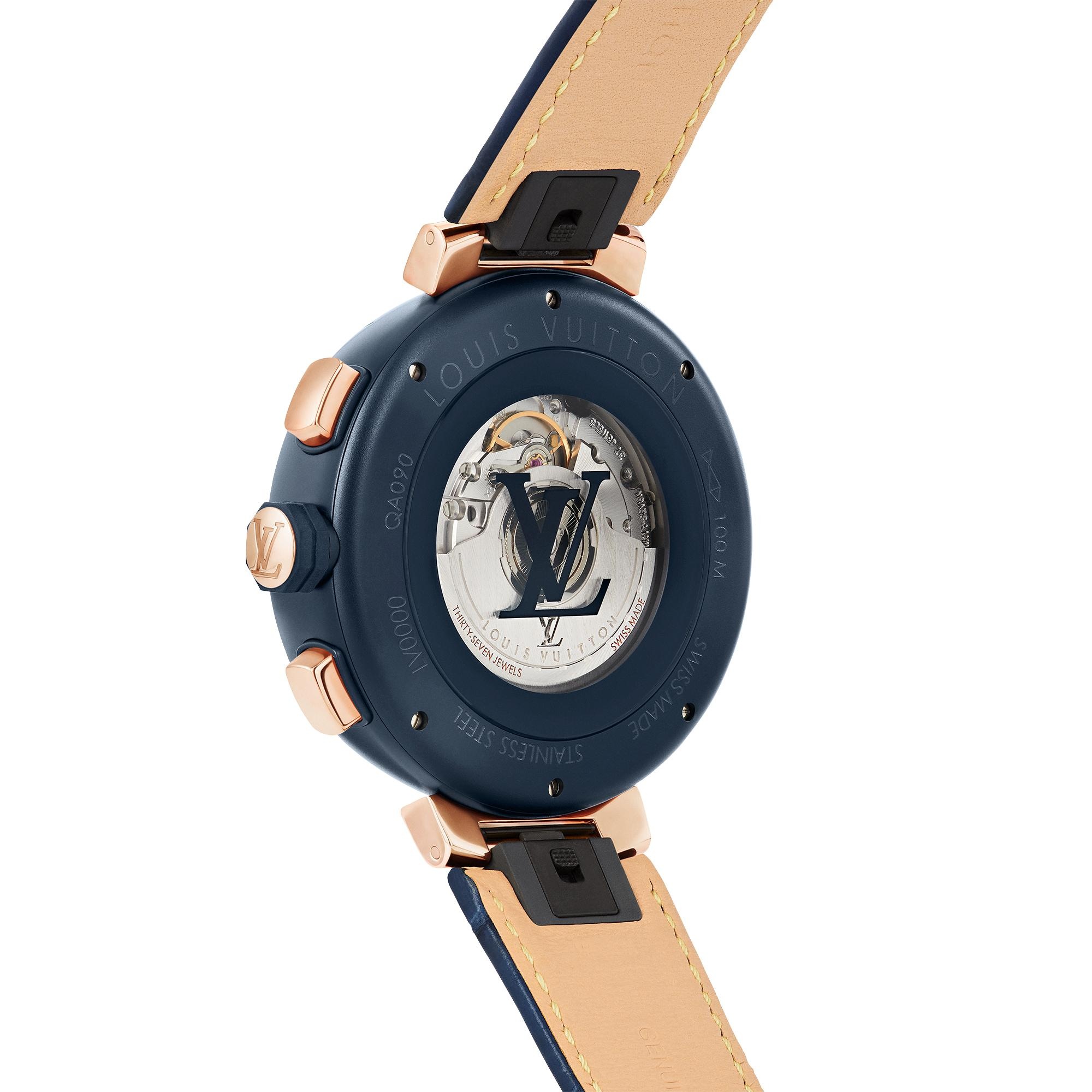 Tambour Damier Cobalt Chronograph - 7