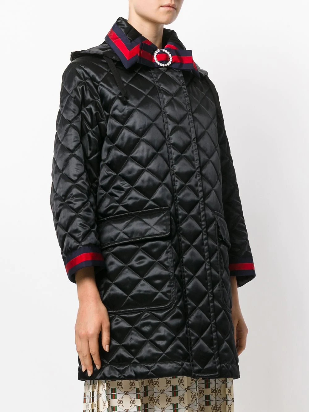 quilted hooded coat - 3