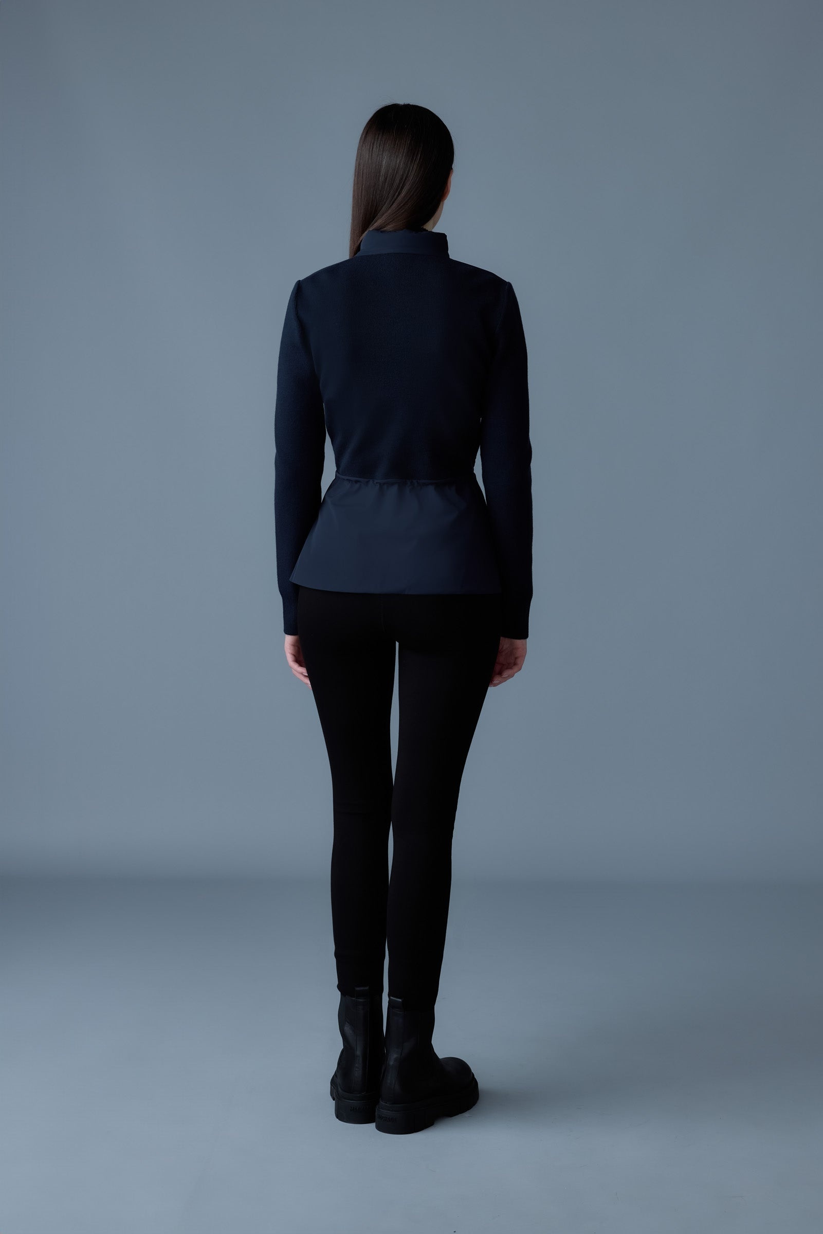 LAIKA Hybrid Down Jacket with Peplum - 4