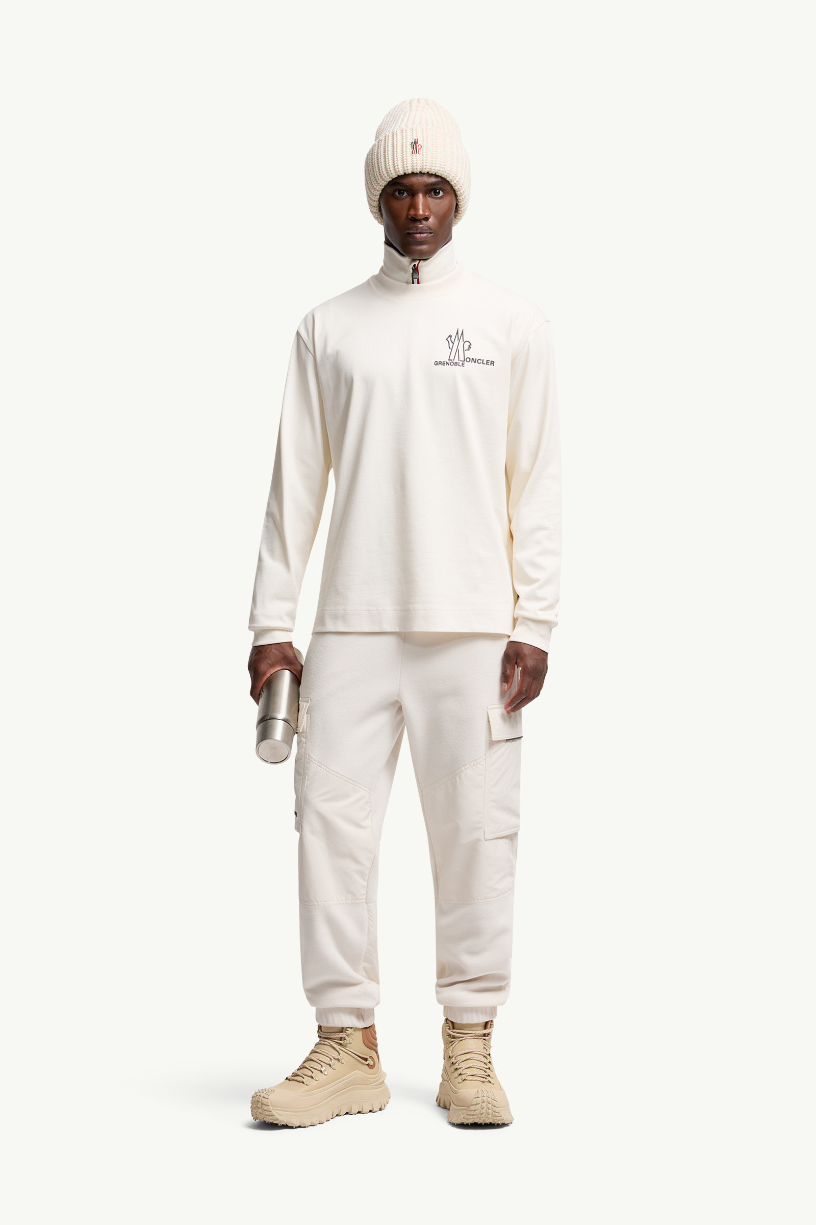 Logo Long Sleeve Cotton T-Shirt - 2