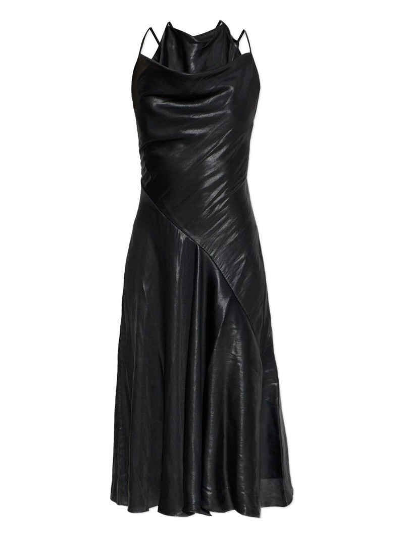 cowl-neck midi dress 1