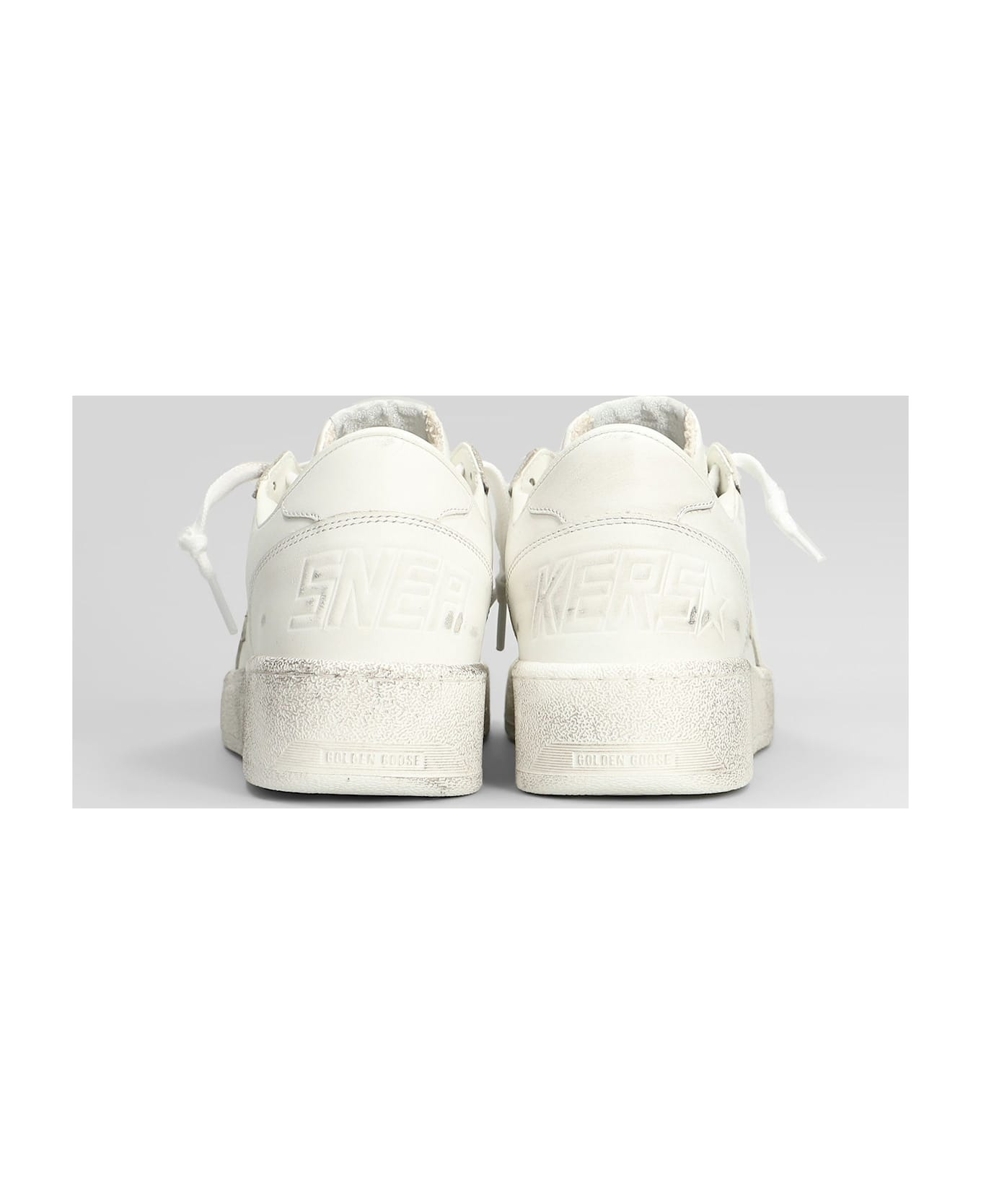 Ball Star 2 Sneakers In White Leather - 4