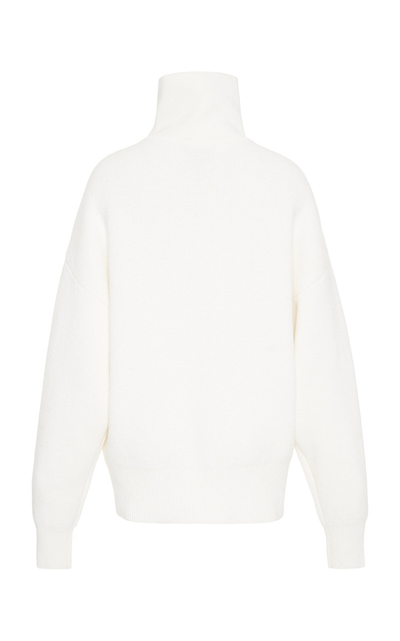 Half-Zip Boxy Sweater white 6