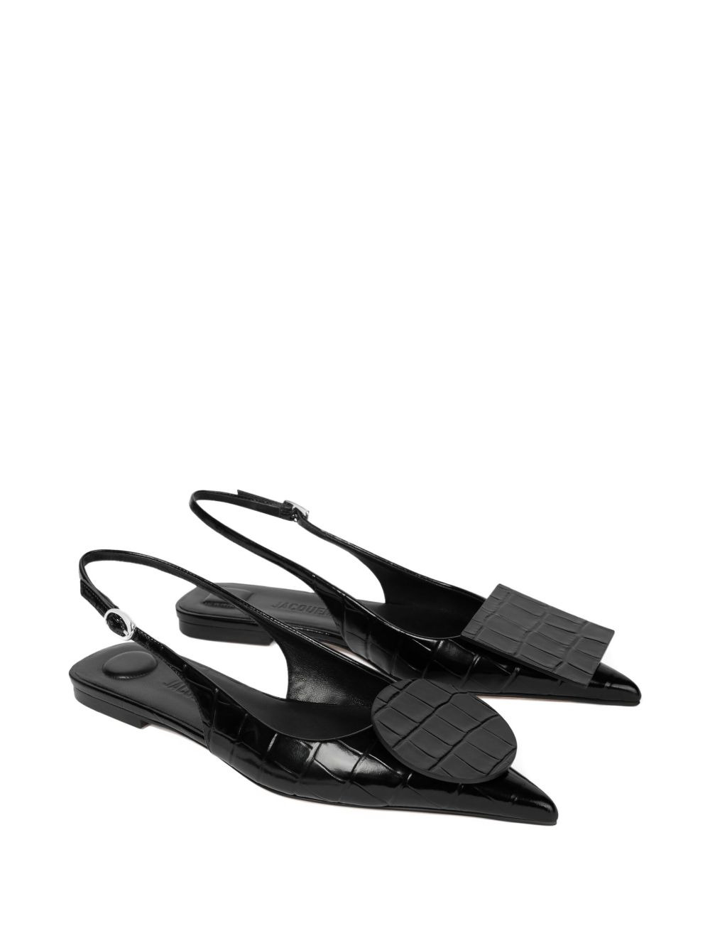 Duelo leather flat pumps - 2