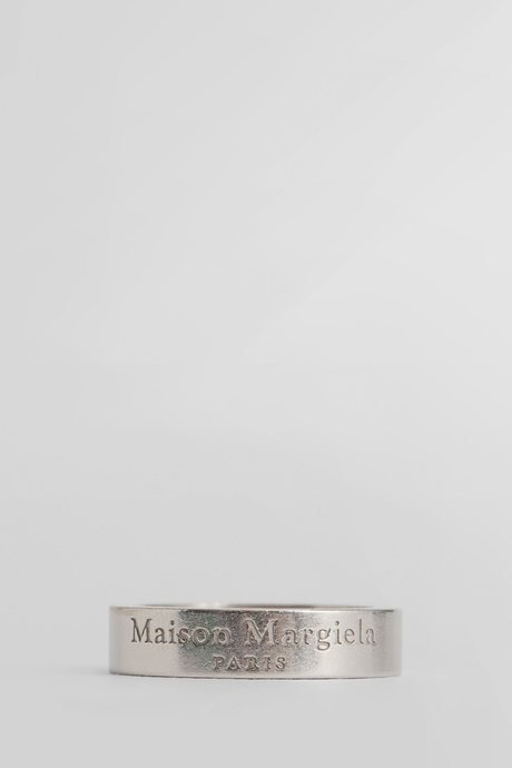 Maison margiela men's silver logo ring - 1