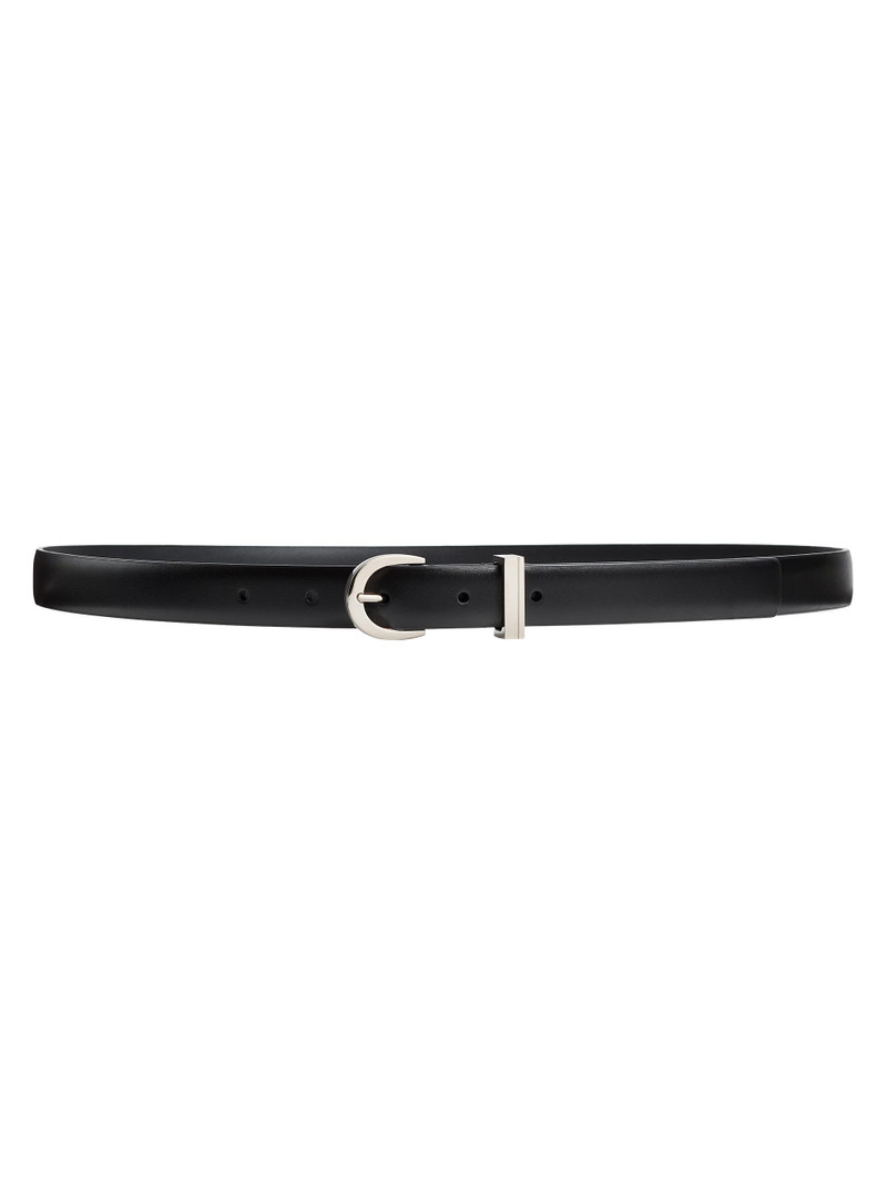 Women's Luna Leather Belt - Black Silver 1