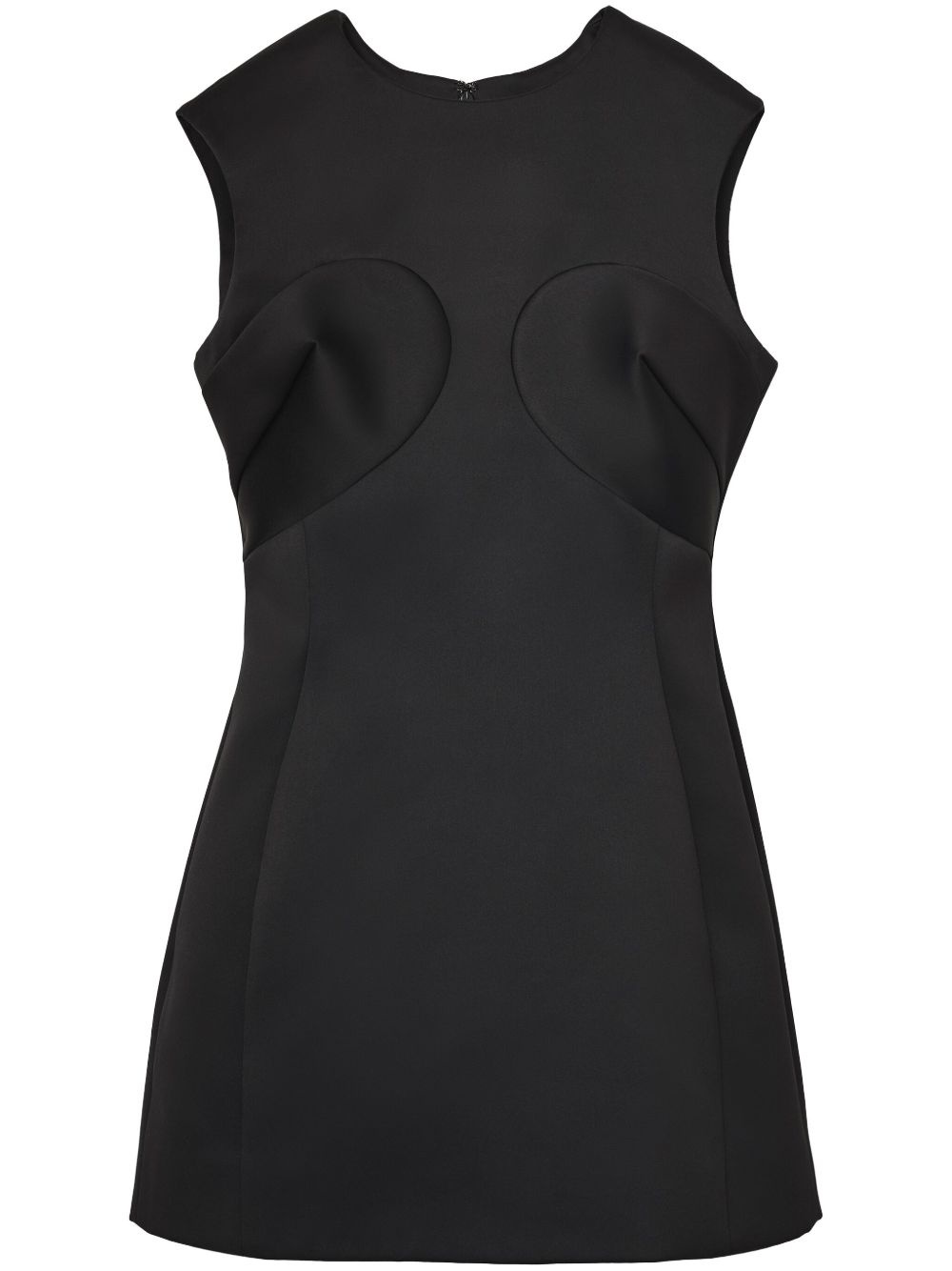satin-finish mini dress - 1