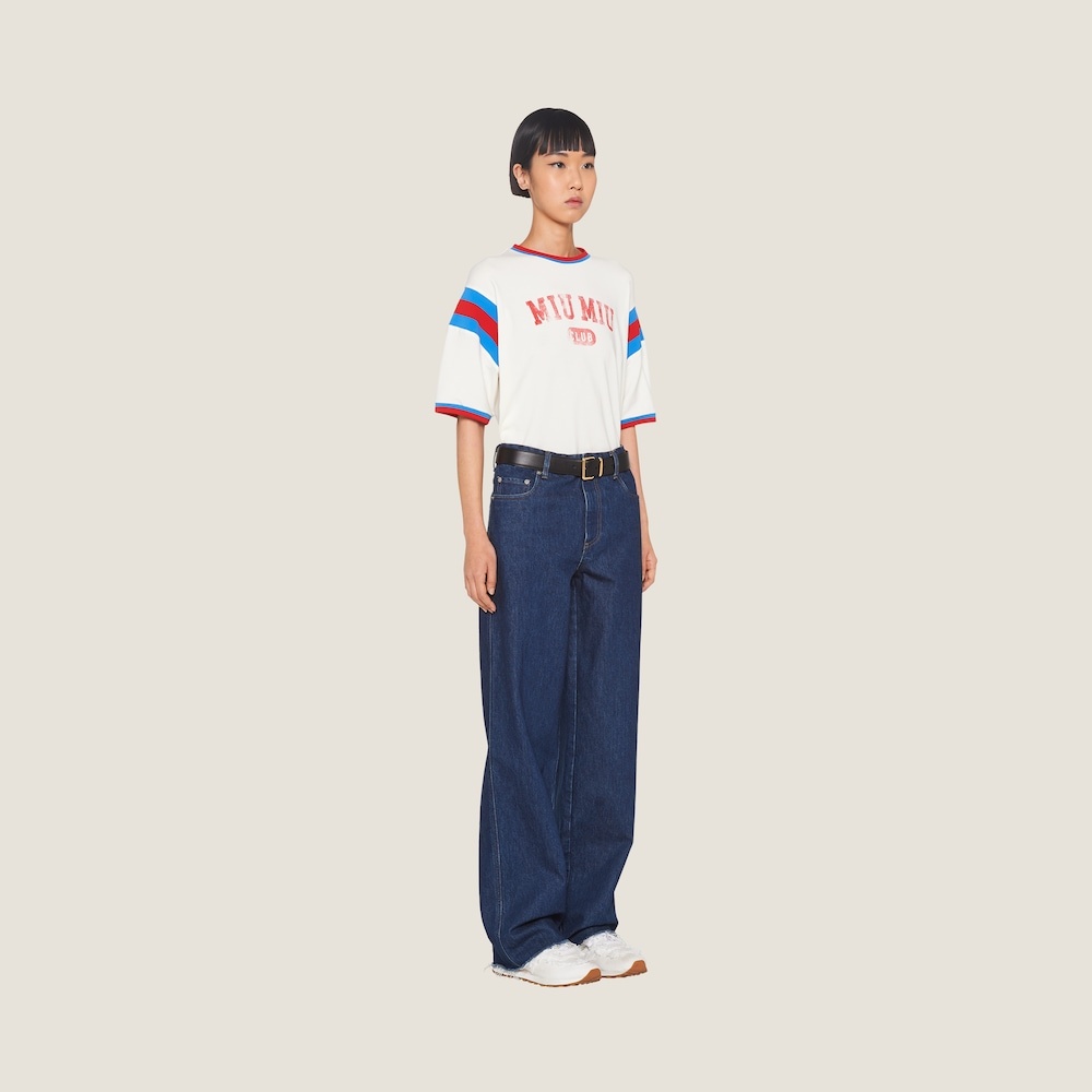 Oversized printed jersey T-shirt - 4