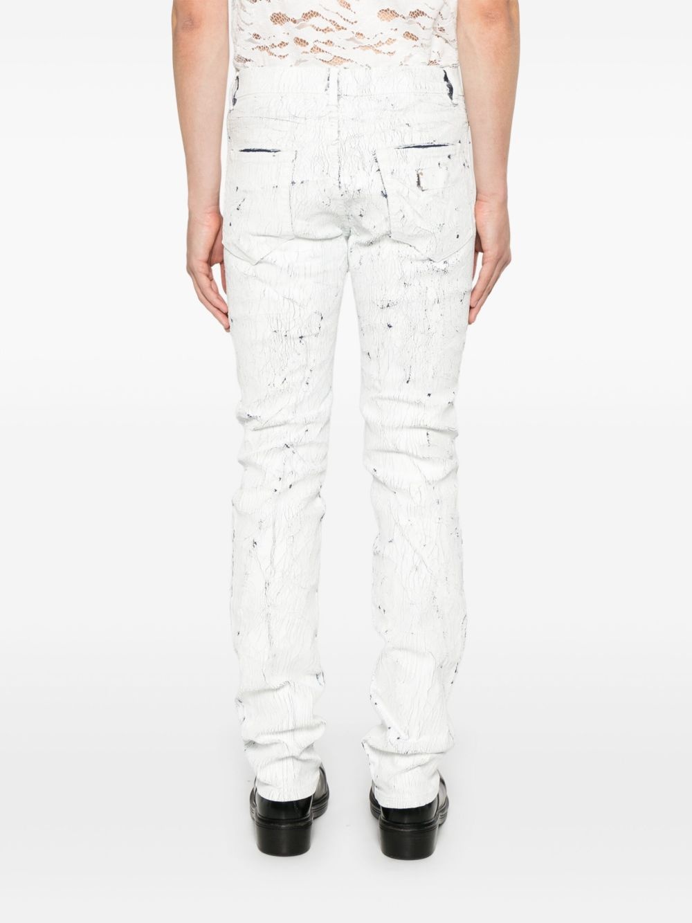 CRACKED-EFFECT JEANS - 5
