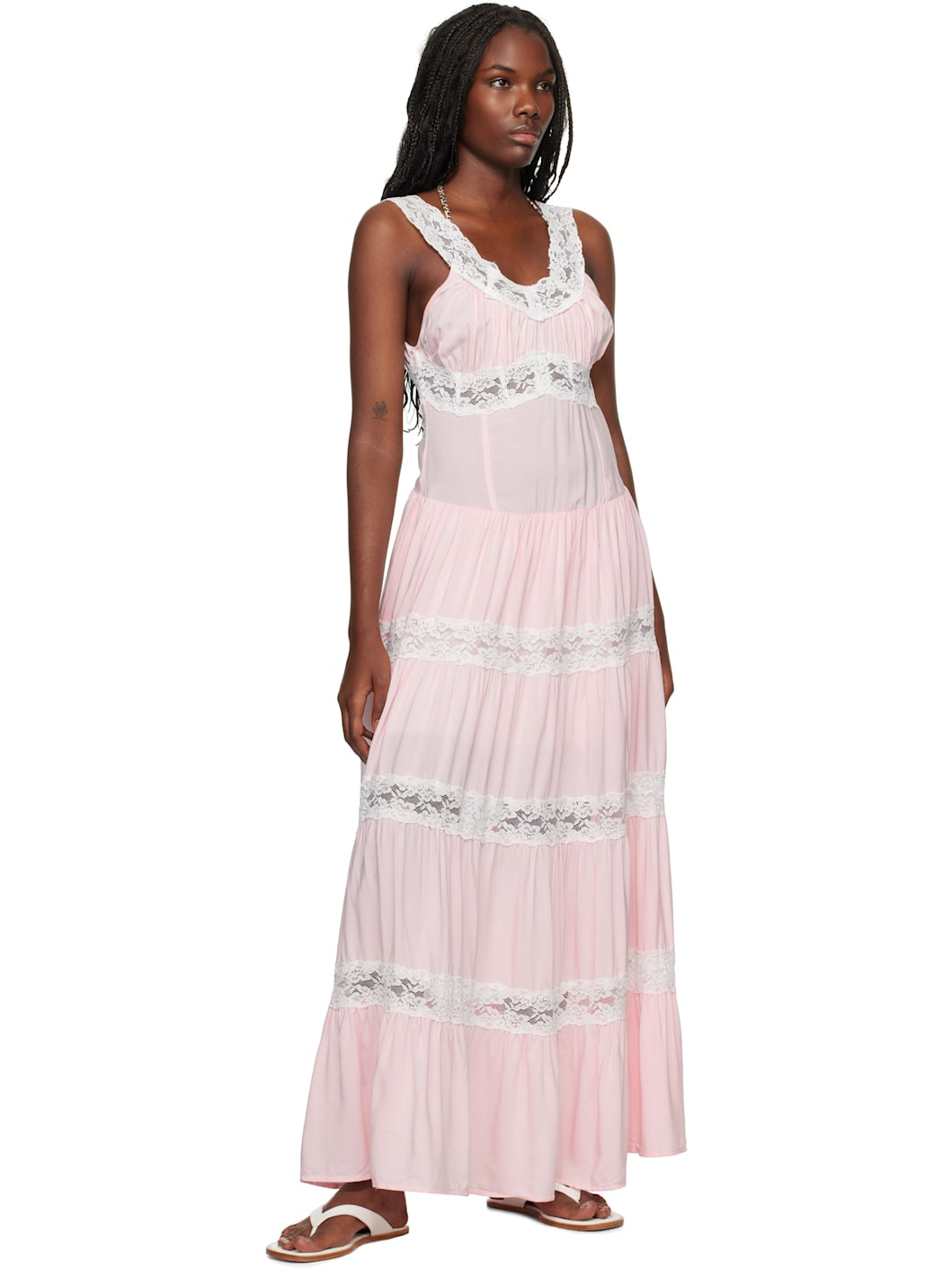 Pink Dakota Maxi Dress - 4