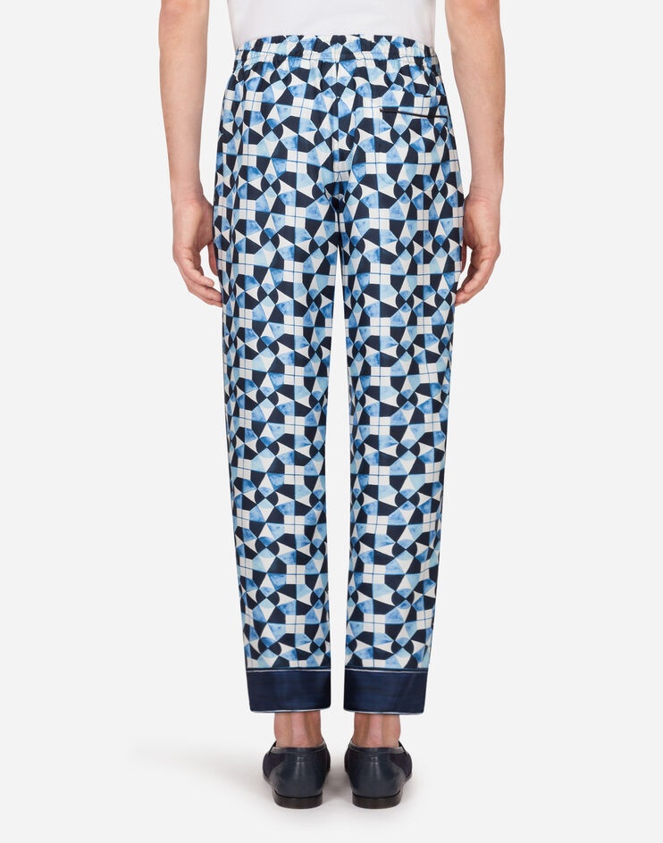 Silk majolica-print pajama pants - 2