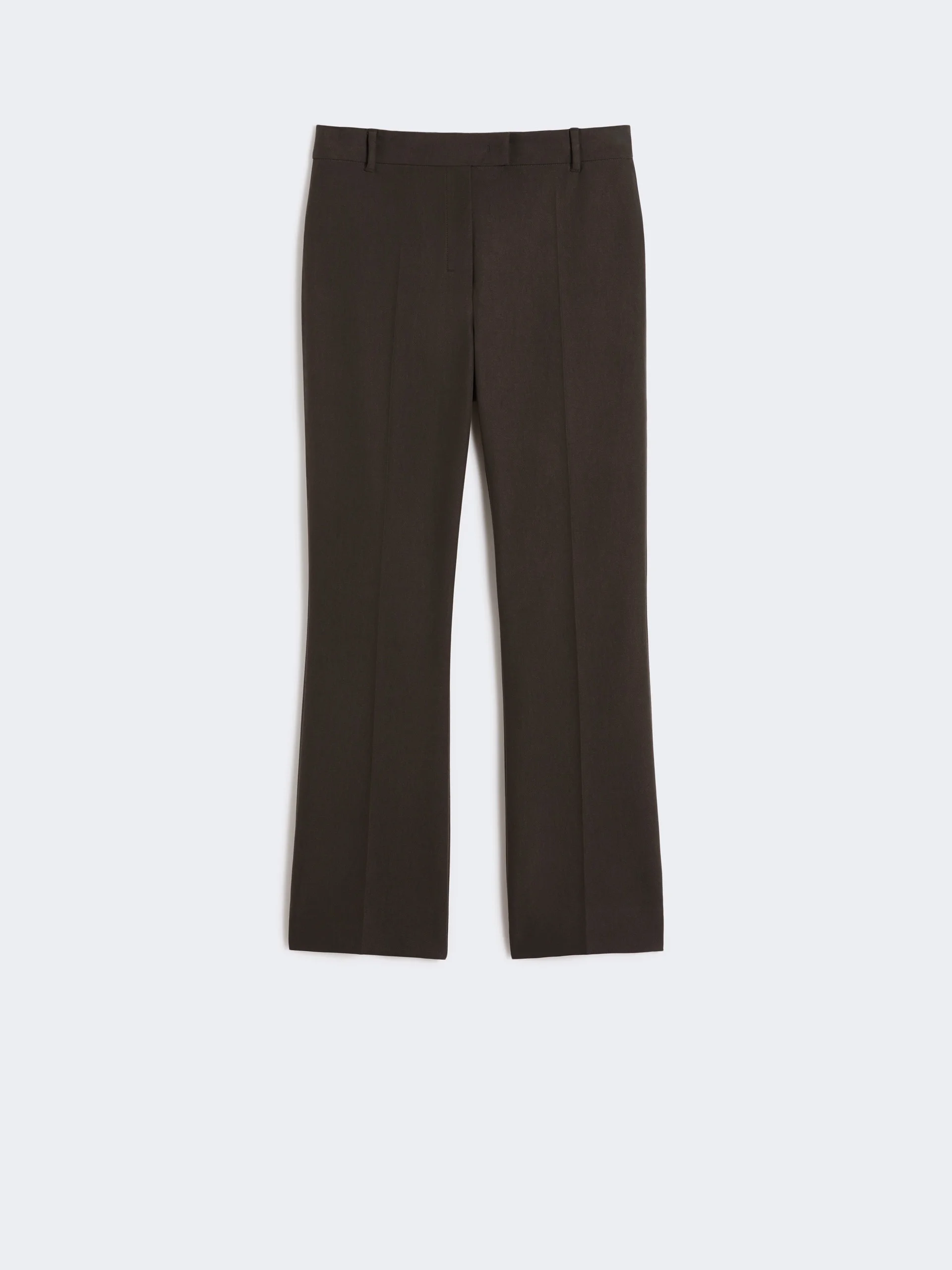 FATINA Stretch cotton and viscose trousers - DARK GREEN - 1