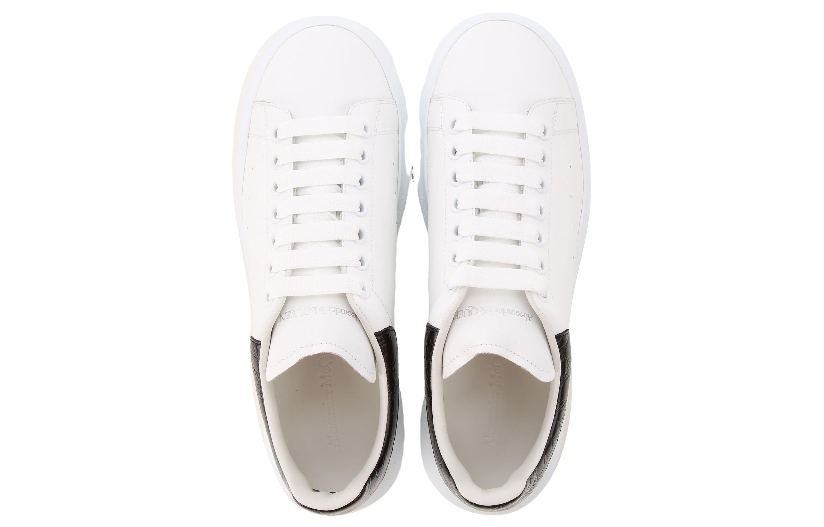 Alexander McQueen Oversized Sneaker 'Black Crocodile' 625162WHYB89061 - 4