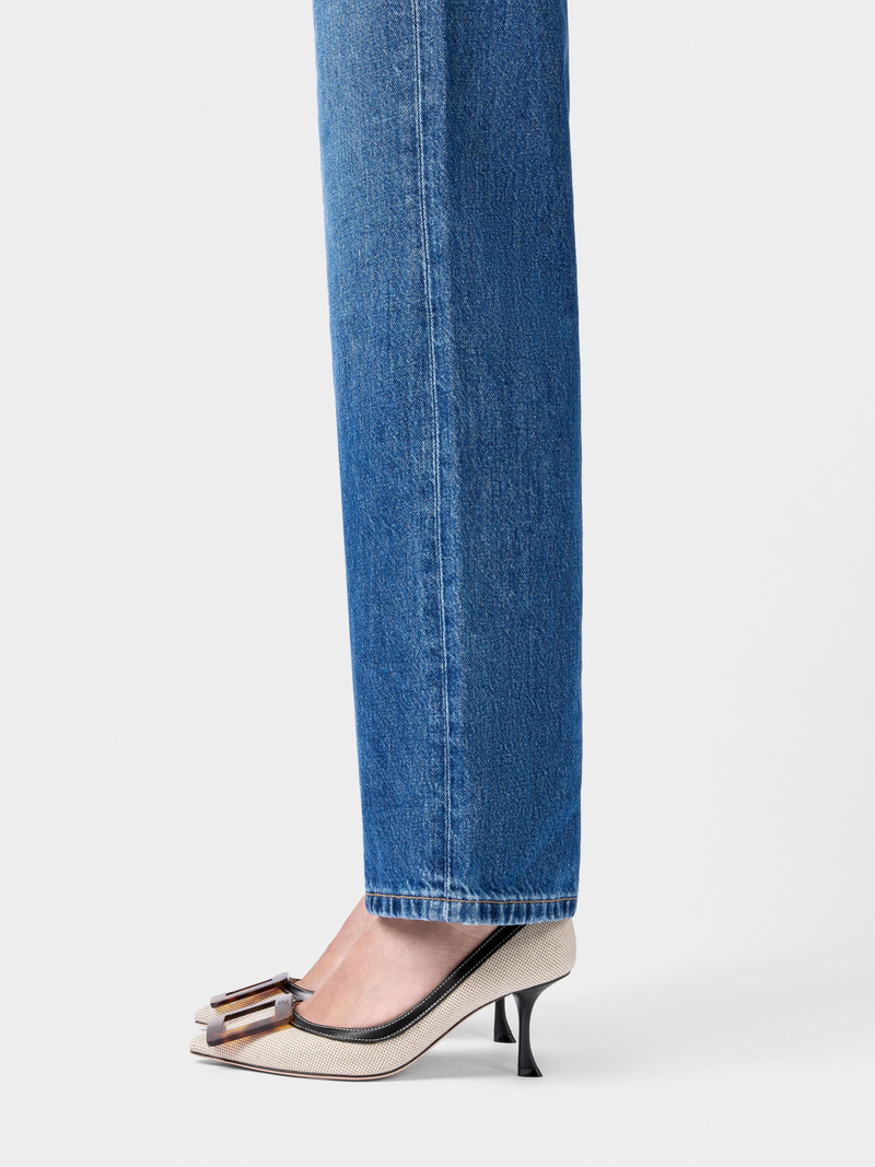 Roger Vivier Viv' in The City Pumps in canvas outlook