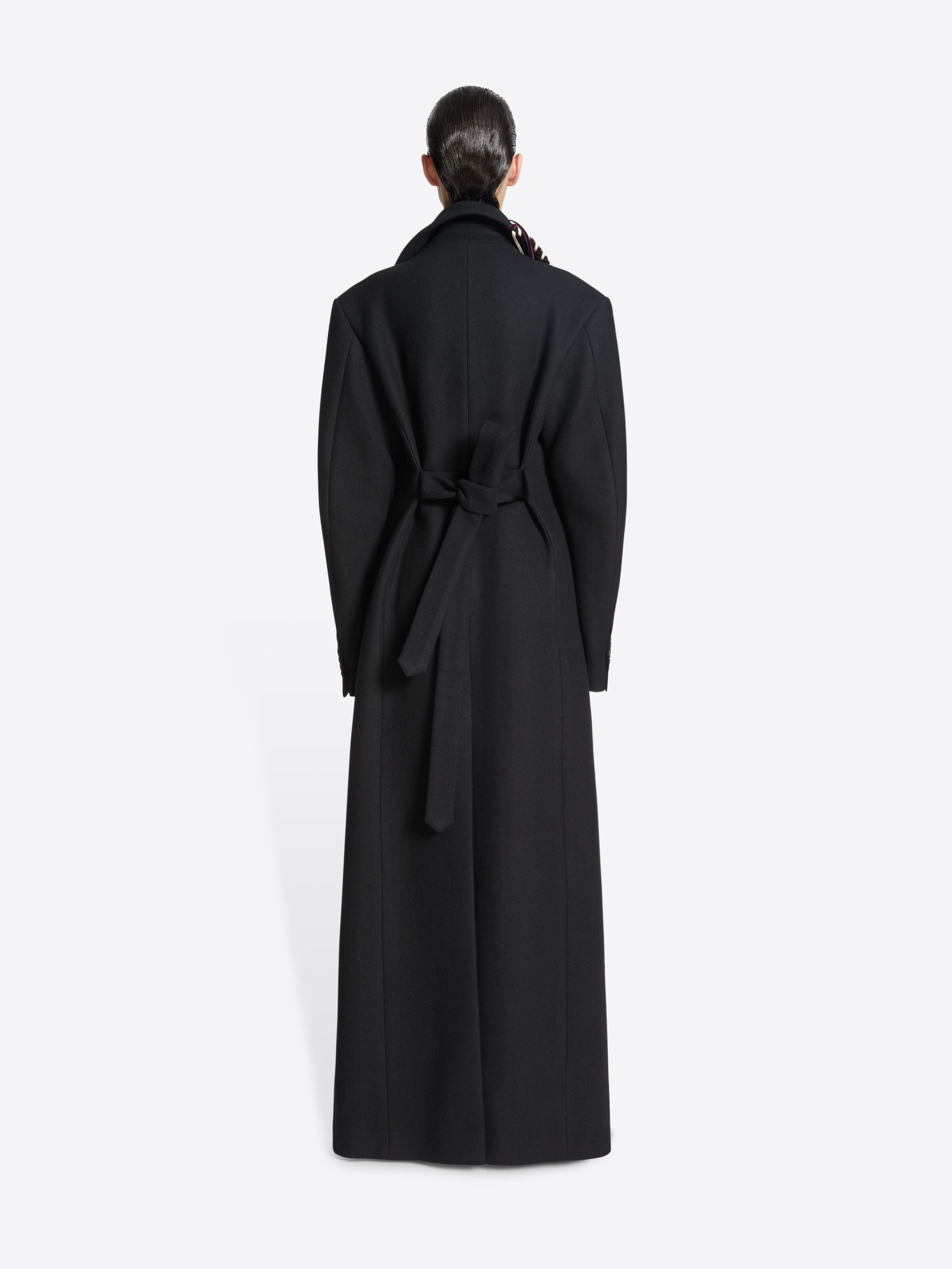 EMBELLISHED WOOL COAT - 4