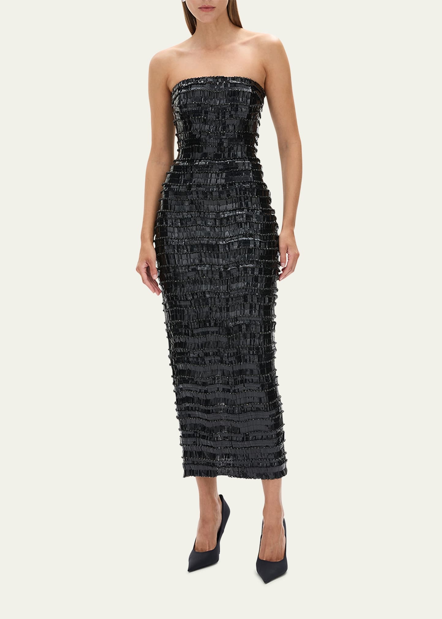 Sylvie Embellished Strapless Dress - 2