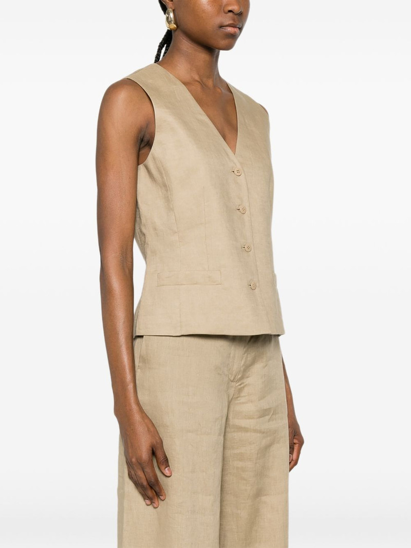 Carnet V-neck button-up waistcoat 3