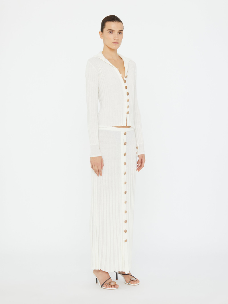 Sundial 포탄은 Knit 카디건을 늑골을 붙입니다 3