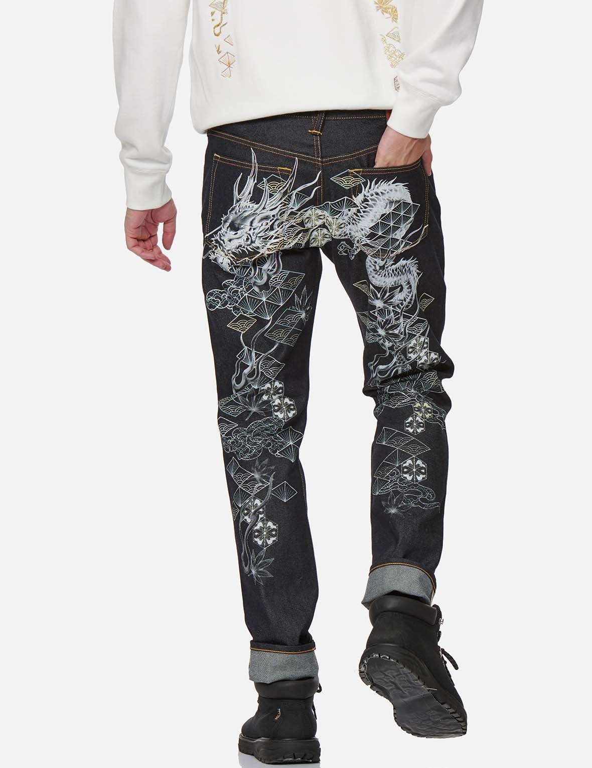 GRADATED DRAGON DAICOCK CARROT FIT JEANS #2017 - 3