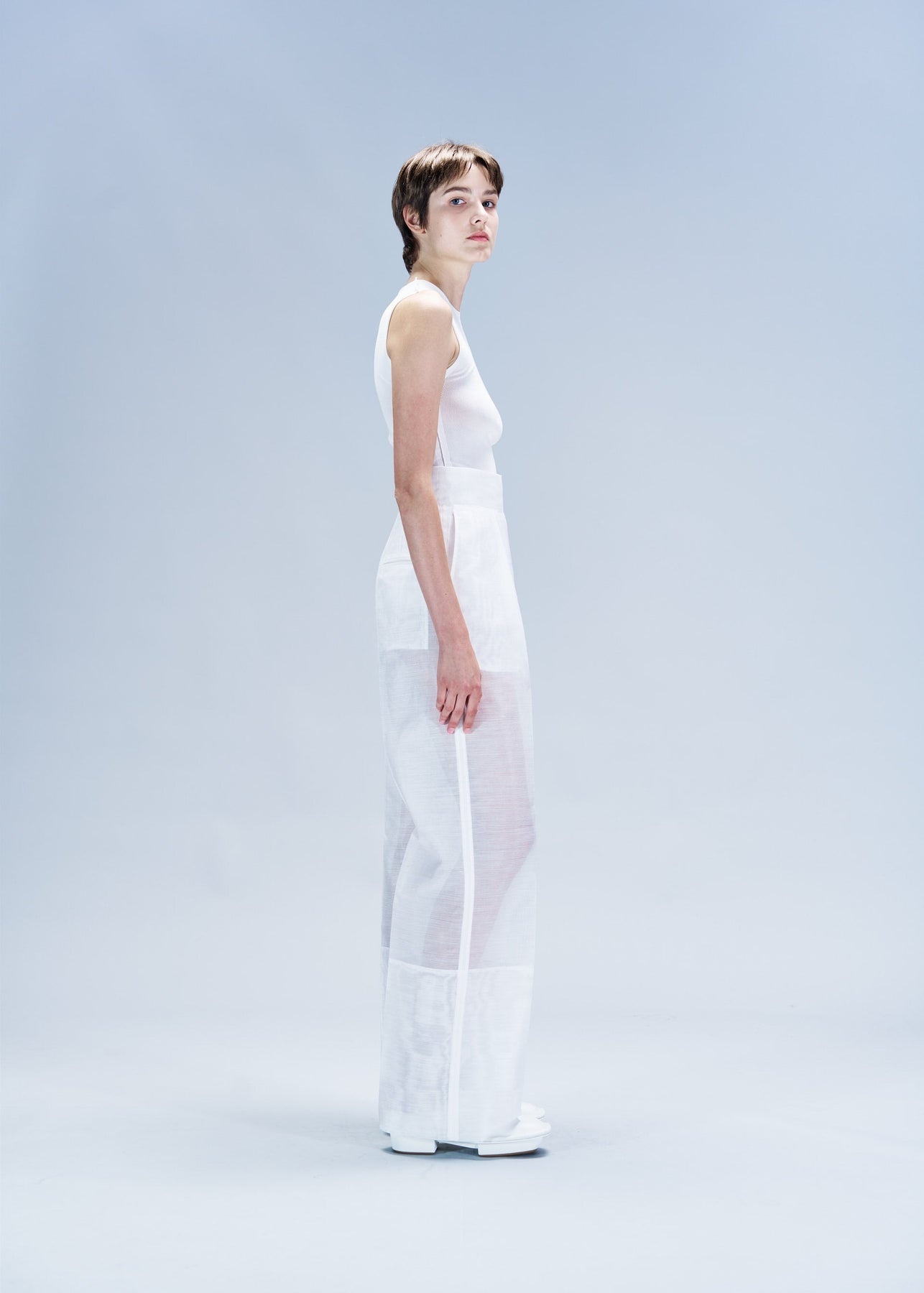 TRANSLUCENT SUIT PANTS - 3